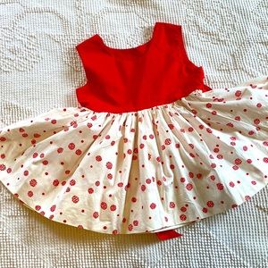 VTG 1950’s cotton handmade toddler dress😍 SZ 4? ADORABLE